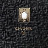 Chanel Black Quilted Caviar Trendy Handle Clutch with Chain Handbags Chanel