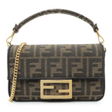 Fendi Fabric Jacquard FF 1974 Mini Baguette Handbags Fendi