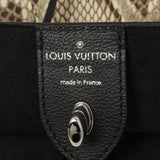 Louis Vuitton Black Calfskin Python Lockme Cabas