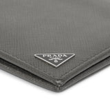 Prada Grey Saffiano Bifold Wallet