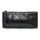 Prada Black Lux Calfskin Pouch Accessories Prada
