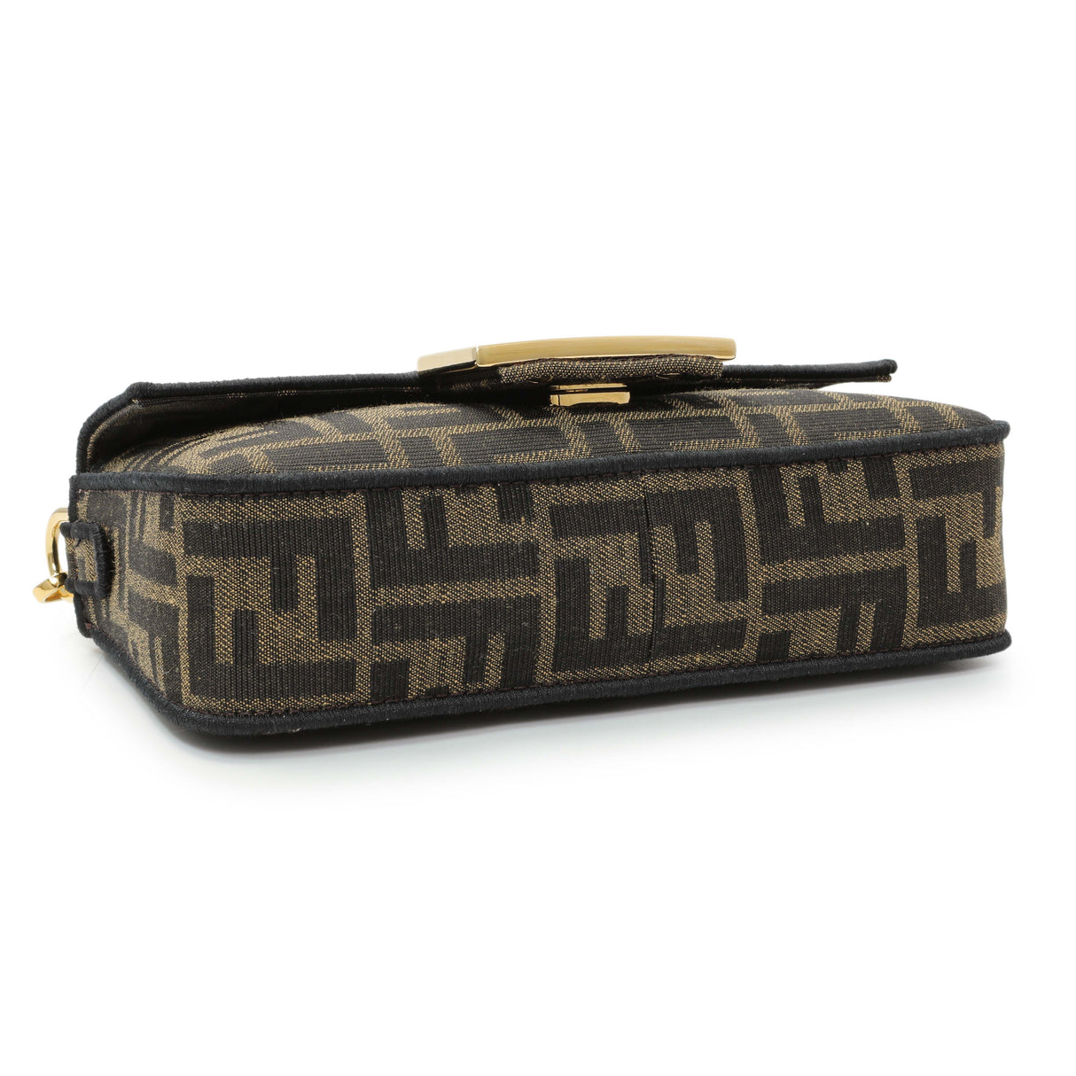 Fendi Fabric Jacquard FF 1974 Mini Baguette Handbags Fendi