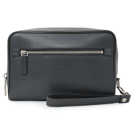 Louis Vuitton Navy Epi Kasai Clutch Handbags Louis Vuitton