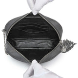 Saint Laurent Grey Grain De Poudre Matelasse Monogram Mini Lou Camera Bag Handbags Saint Laurent