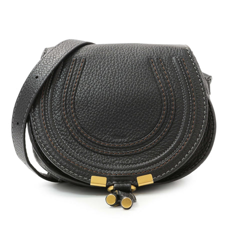 Chloe Black Calfskin Mini Marcie Round Crossbody Bag Handbags Chloe