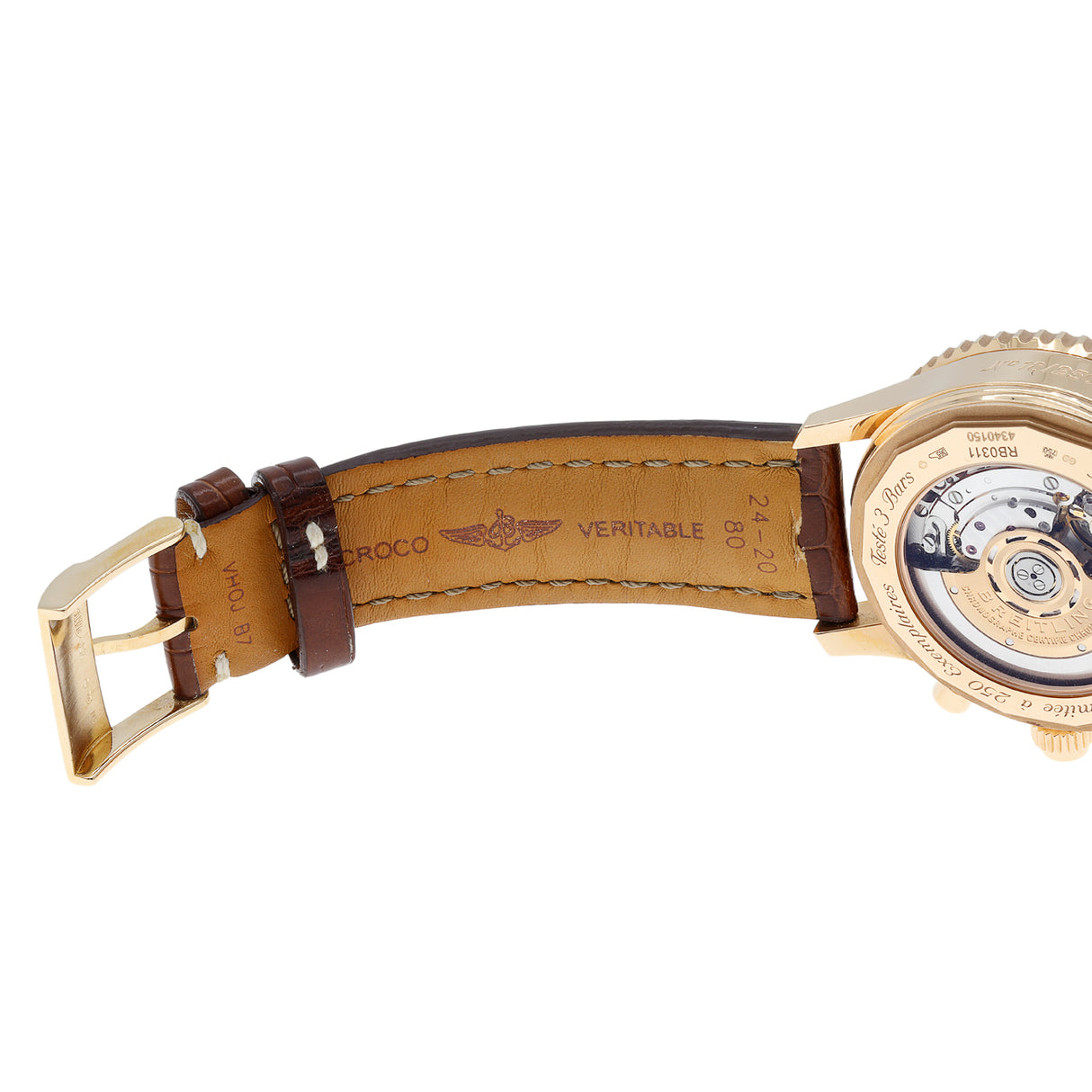 Breitling 18K Rose Gold Navitimer Rattrapante RB0311 Watches Breitling