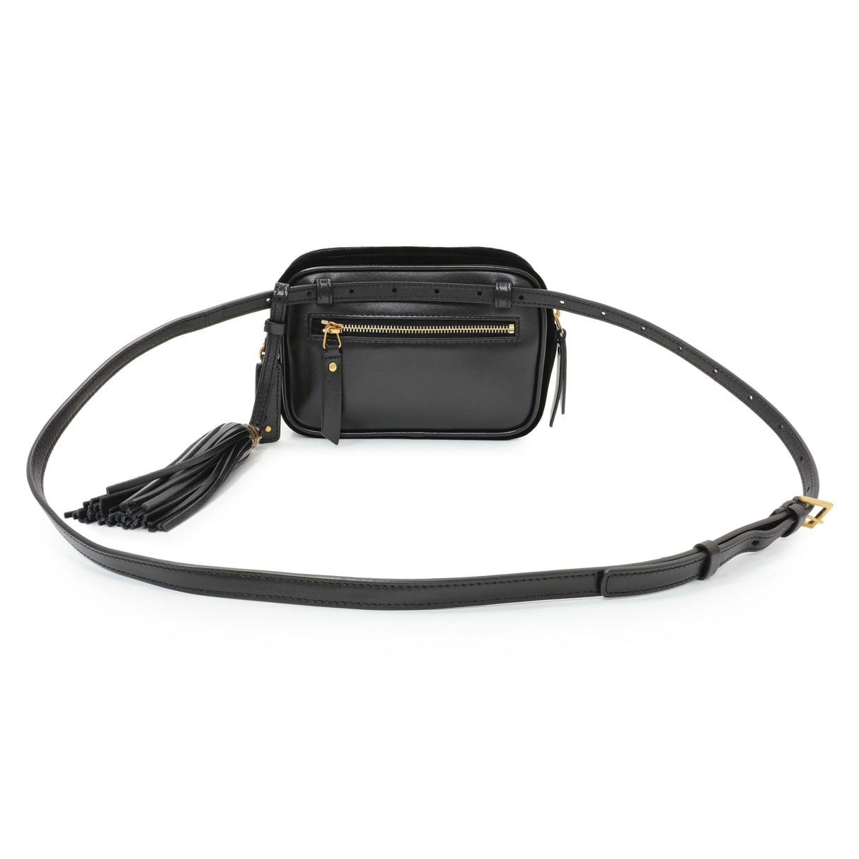 Saint Laurent Black Velvet Lou Belt Bag Handbags Saint Laurent