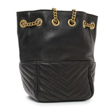 Saint Laurent Black Lambskin Matelasse Monogram Joe Nano Bucket Bag Handbags Saint Laurent