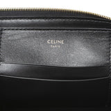 Celine Black Calfskin Quilted C Charm Pouch Accessories Celine