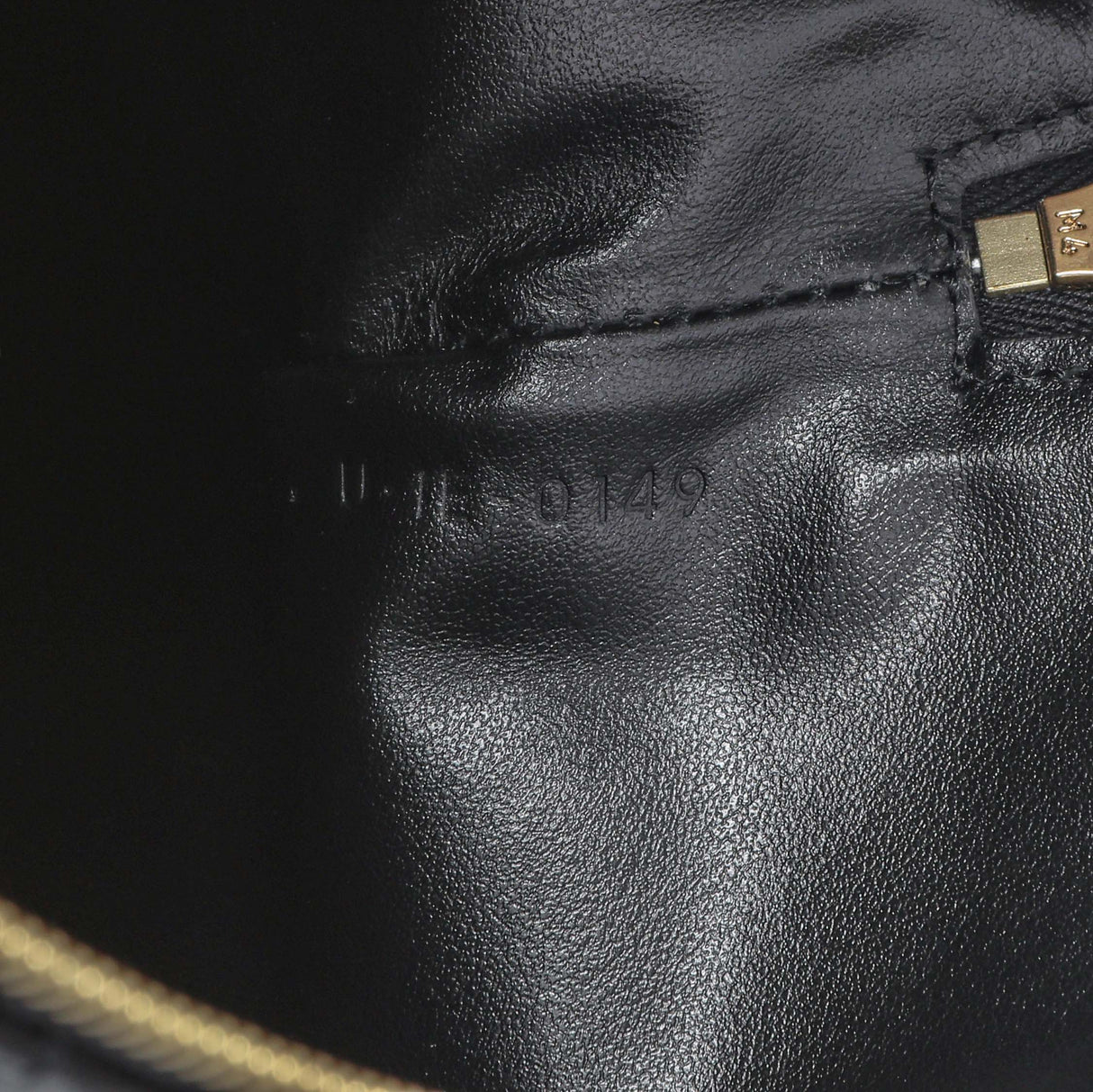 Celine Black Calfskin Quilted C Charm Pouch Accessories Celine