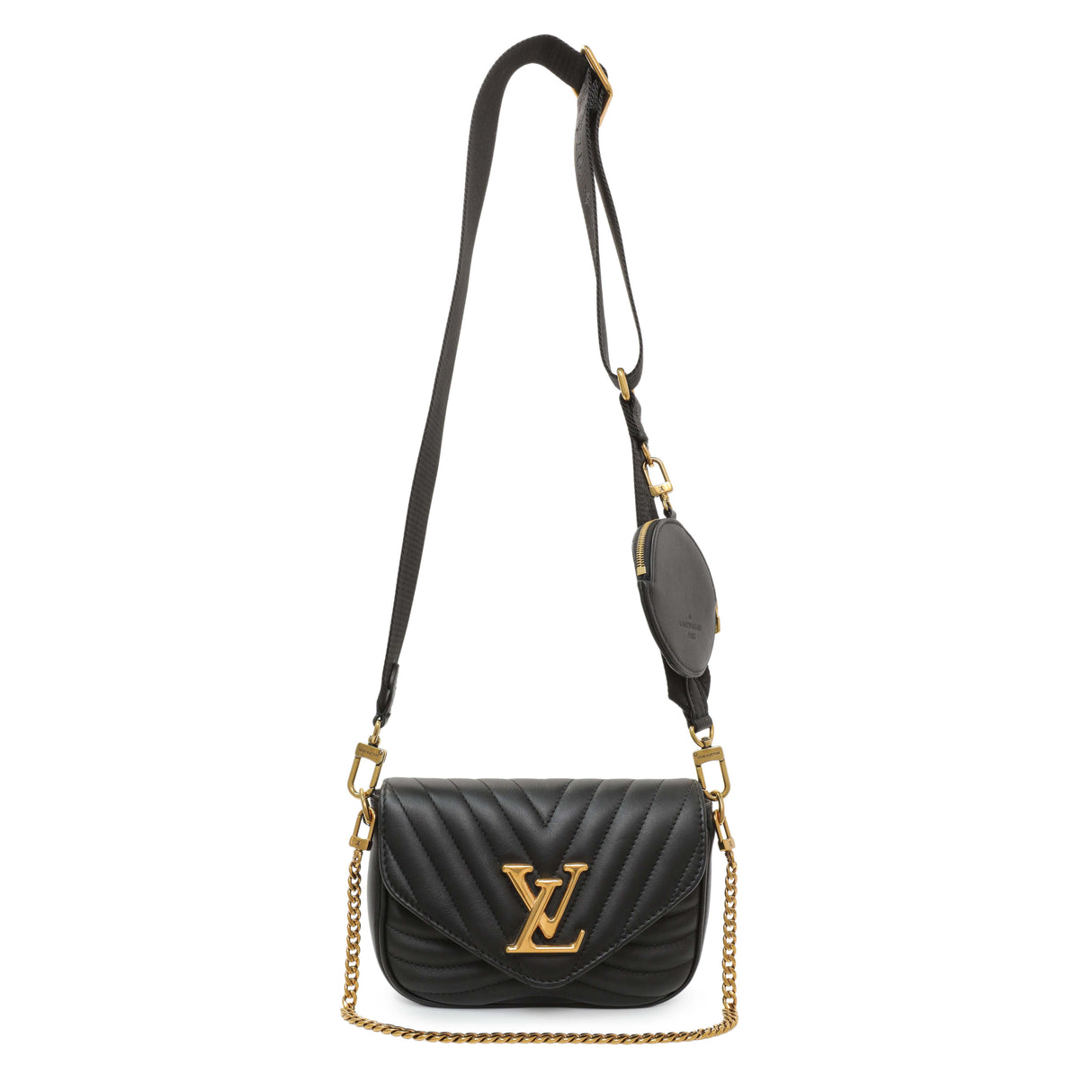 Louis Vuitton Black Calfskin New Wave Multi Pochette Handbags Louis Vuitton