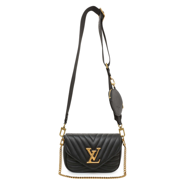 Louis Vuitton Black Calfskin New Wave Multi Pochette Handbags Louis Vuitton