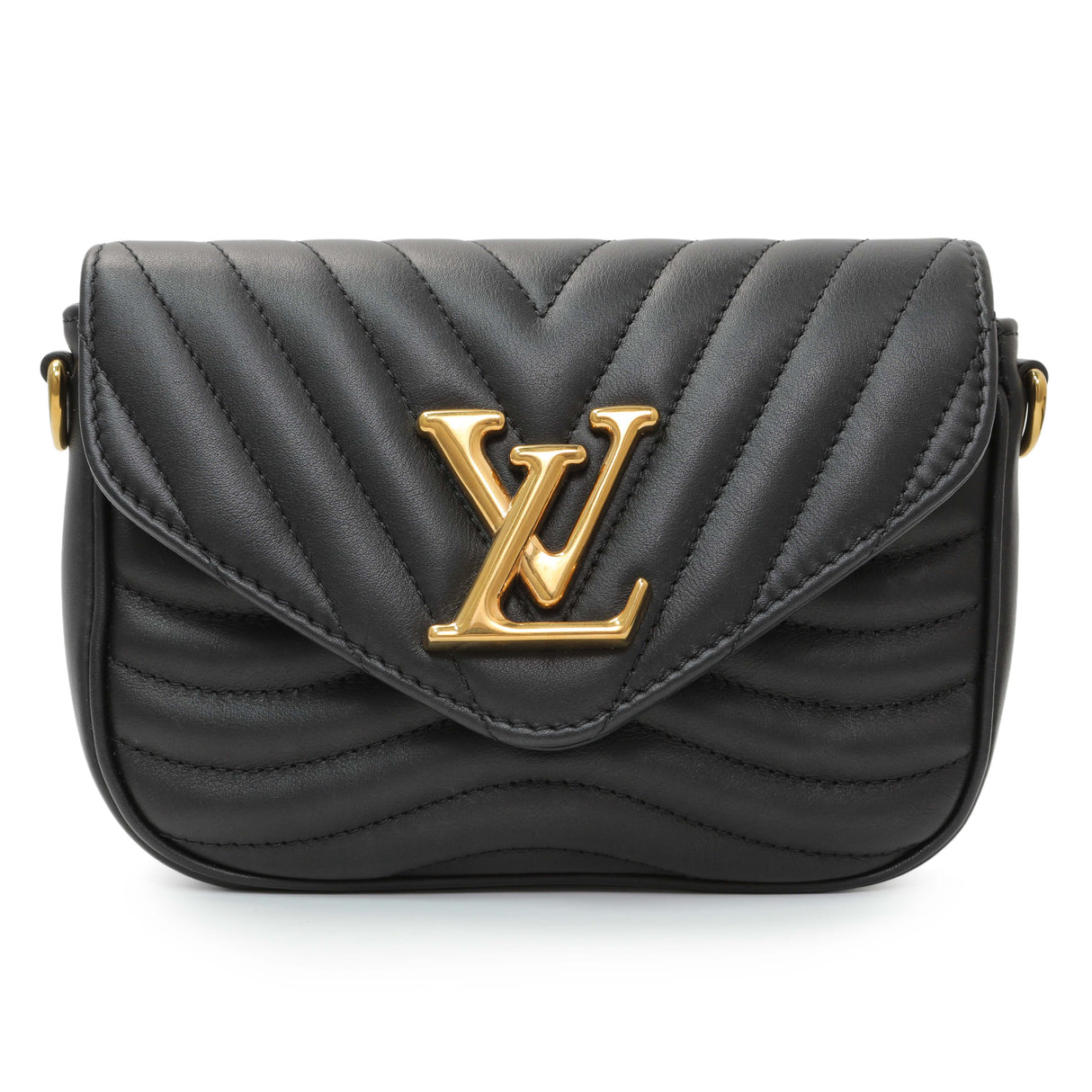 Louis Vuitton Black Calfskin New Wave Multi Pochette Handbags Louis Vuitton