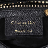 Christian Dior Black Grained Calfskin Saddle Bag Handbags Christian Dior