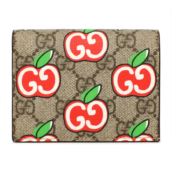 Gucci GG Supreme Monogram Apple Card Case Wallet – Modaselle