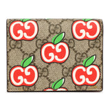 Gucci GG Supreme Monogram Apple Card Case Wallet