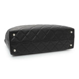 Chanel Black Calfskin Quilted Large In the Business Tote Handbags Chanel