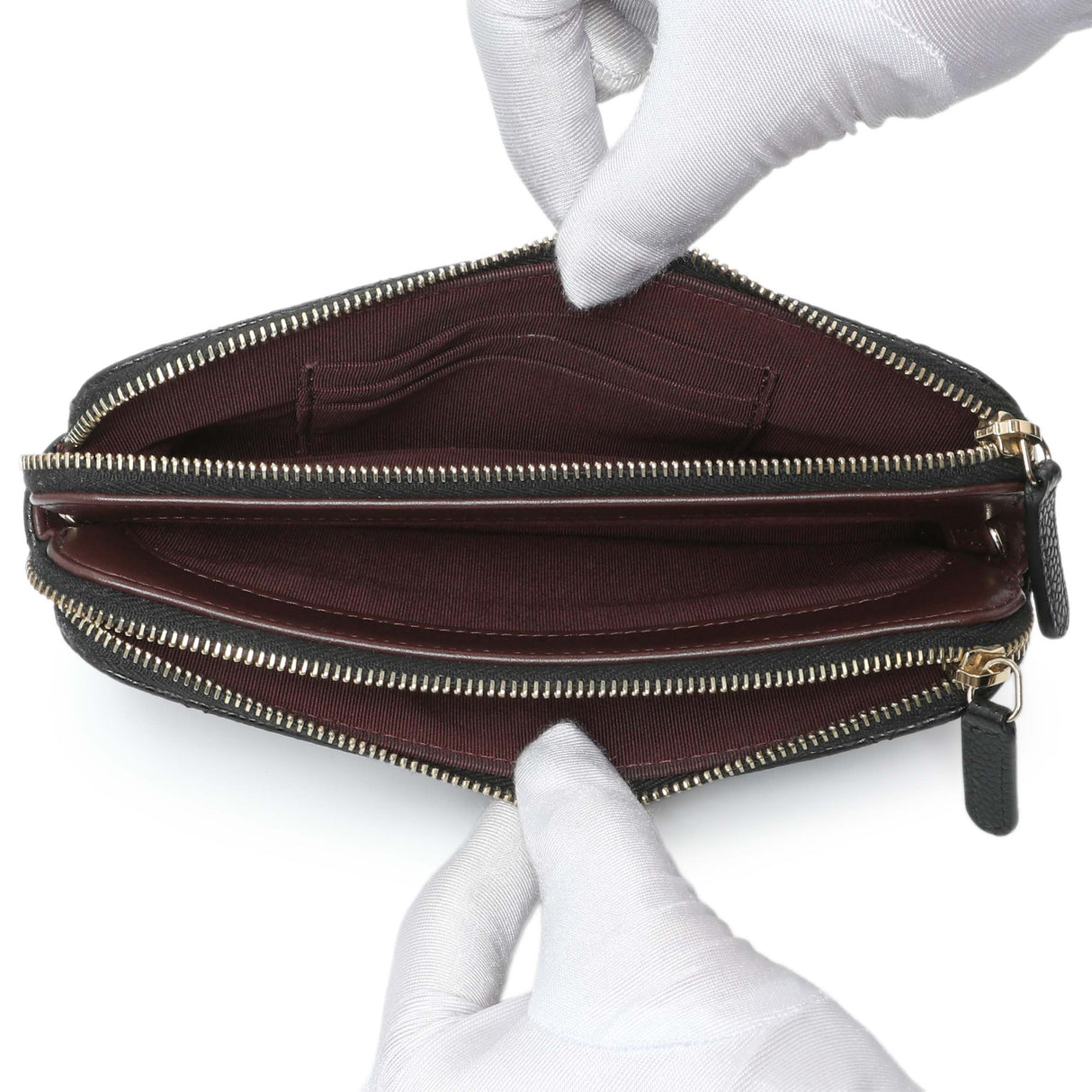 Chanel Black Caviar Quilted Small Clutch With Chain