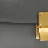 Celine Grey Smooth Calfskin Medium Classic Box Flap Handbags Celine