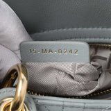 Christian Dior Grey Lambskin Cannage Mini Lady Dior