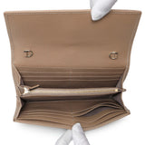 Gucci Beige Pebbled Calfskin Jackie 1961 Chain Wallet Handbags Gucci