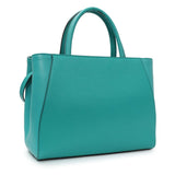 Fendi Teal Vitello Elite Petite 2Jours Tote Handbags Fendi