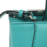 Fendi Teal Vitello Elite Petite 2Jours Tote Handbags Fendi