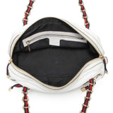 Gucci White Calfskin Capri Small Bowler Handbags Gucci