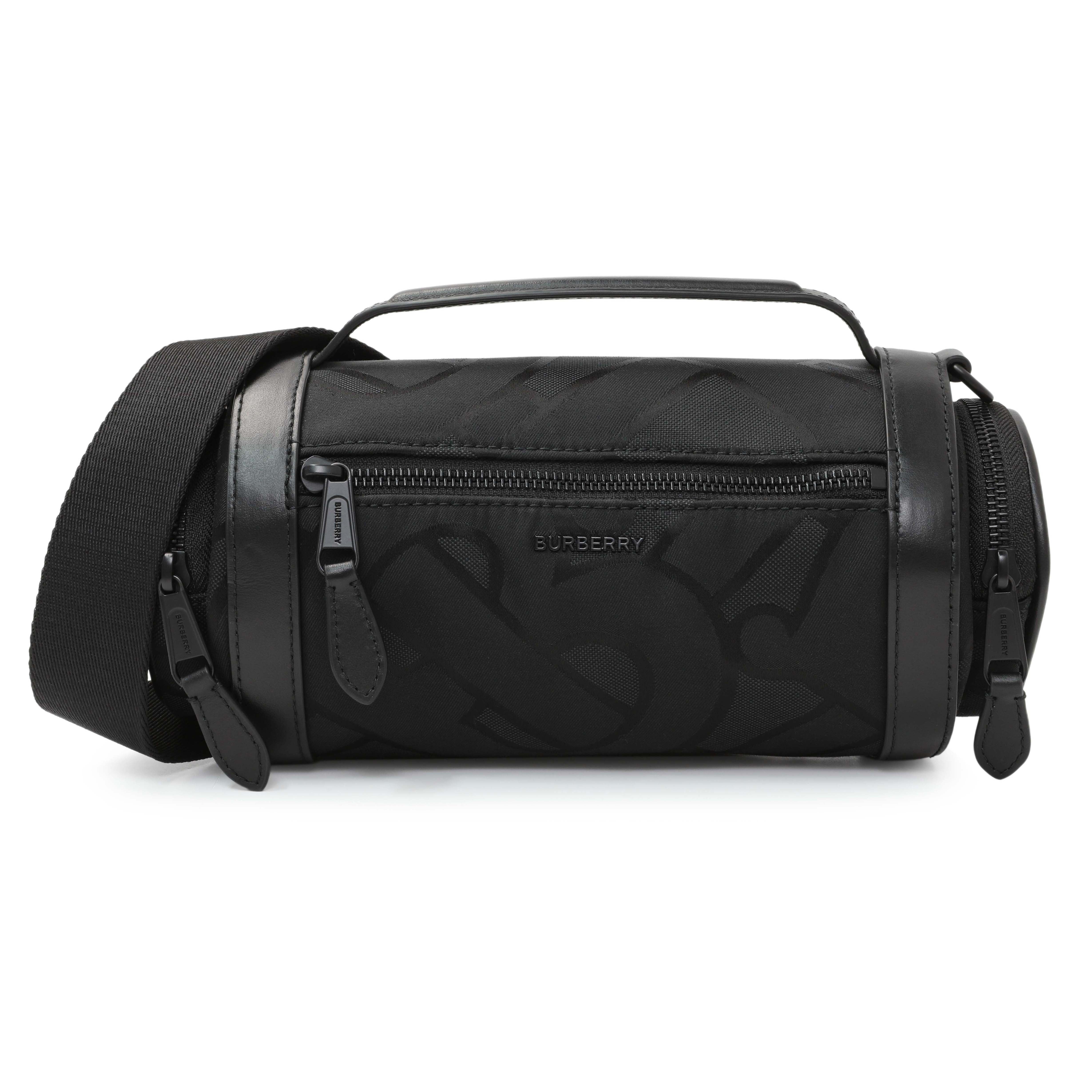 Burberry Black Jacquard Logo TB Sound Bag – Modaselle