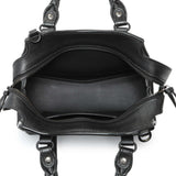 Balenciaga Black Grained Calfskin Neo Nano City Crossbody Handbags Hermes