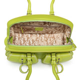 Christian Dior Green Calfskin Medium Detective Satchel Handbags Christian Dior