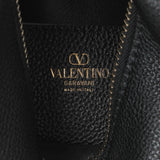 Valentino Black Grained Calfskin Rockstud Crossbody Handbags Valentino