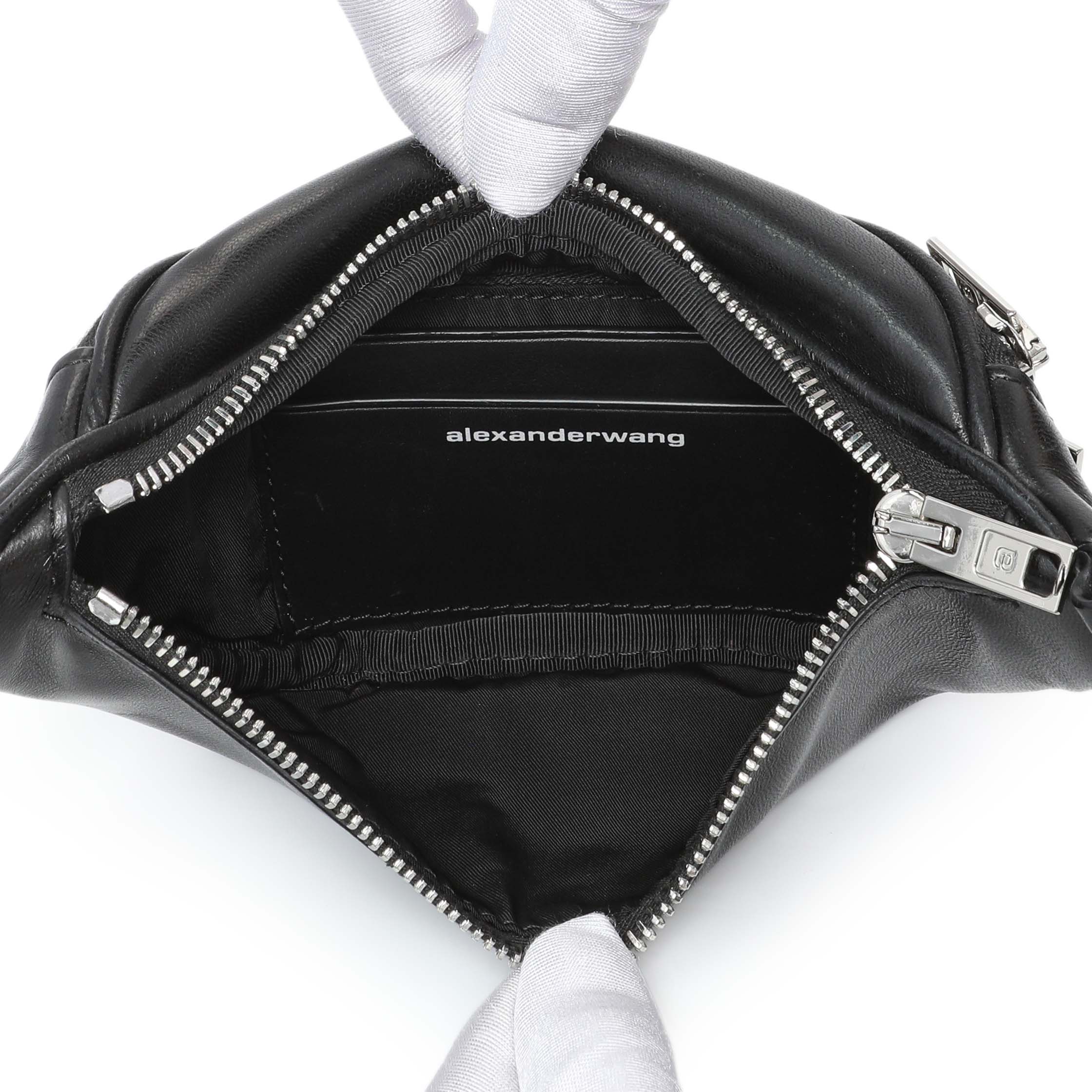 Alexander Wang Black Lambskin Mini Attica Belt Bag – Modaselle