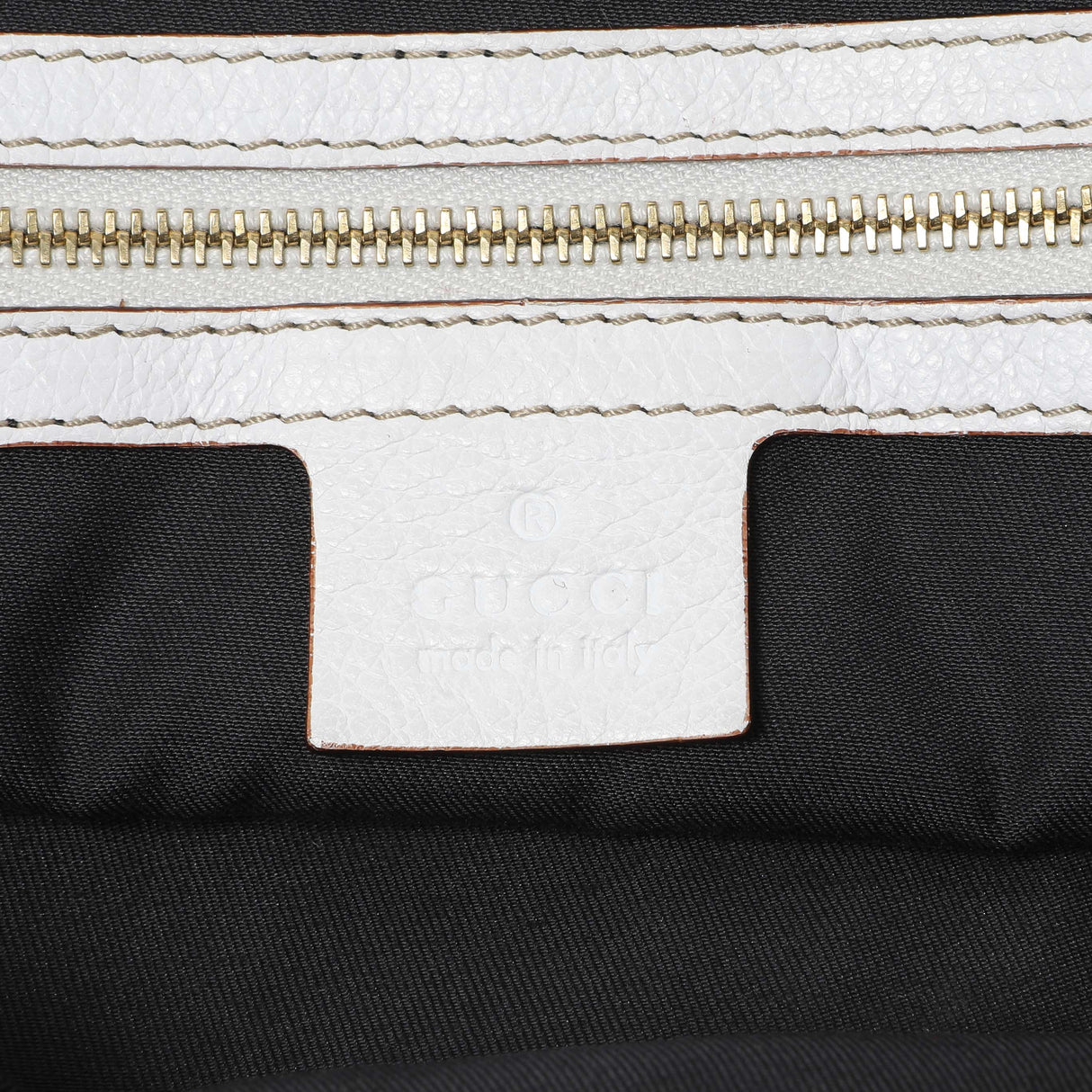 Gucci White Calfskin Capri Small Bowler Handbags Gucci