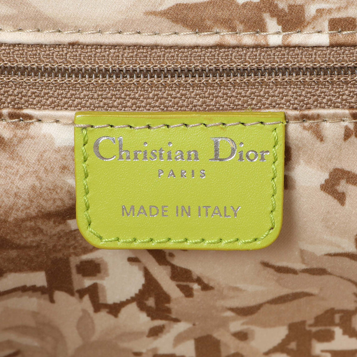 Christian Dior Green Calfskin Medium Detective Satchel Handbags Christian Dior