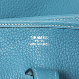 Hermes Blue Jean Clemence Evelyne II GM