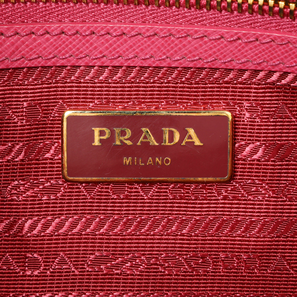 Prada Pink Saffiano Small Galleria Double Zip Tote