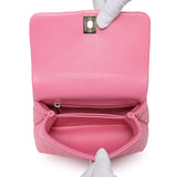 Chanel Pink Caviar Quilted Extra Mini Coco Handle Flap Handbags Chanel