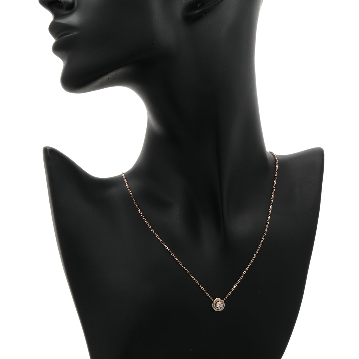 Cartier 18K Diamond Trinity Pendant Necklace Designer Jewellery Cartier
