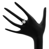 14K White Gold 1.23 Carat Pear Diamond Halo Ring Fine Jewellery Modaselle