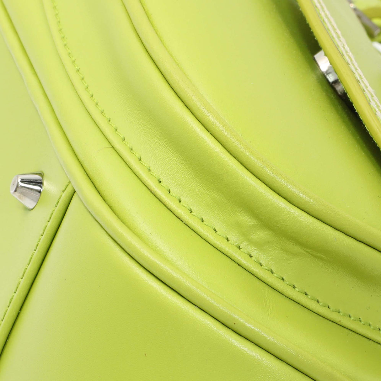 Christian Dior Green Calfskin Medium Detective Satchel Handbags Christian Dior