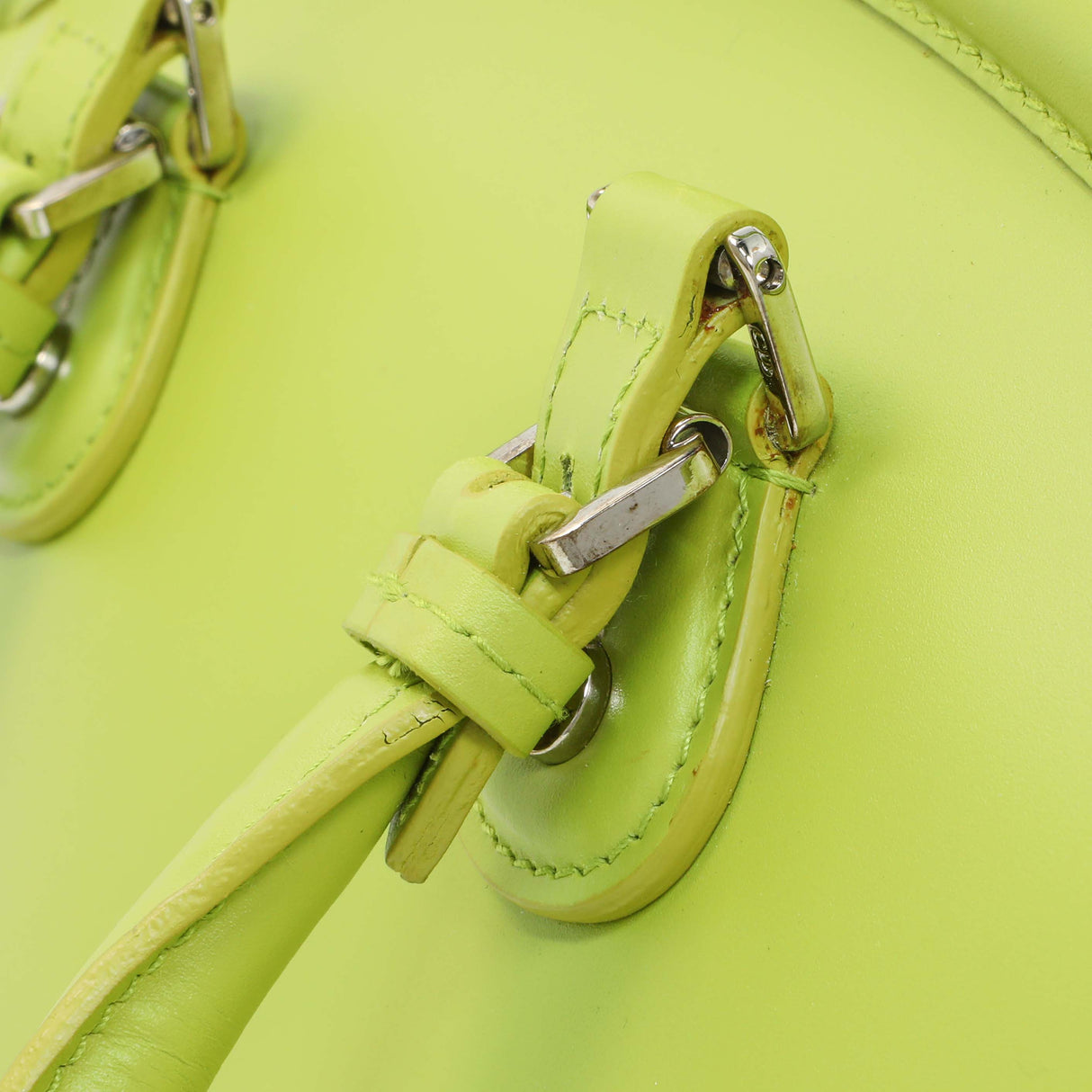 Christian Dior Green Calfskin Medium Detective Satchel Handbags Christian Dior