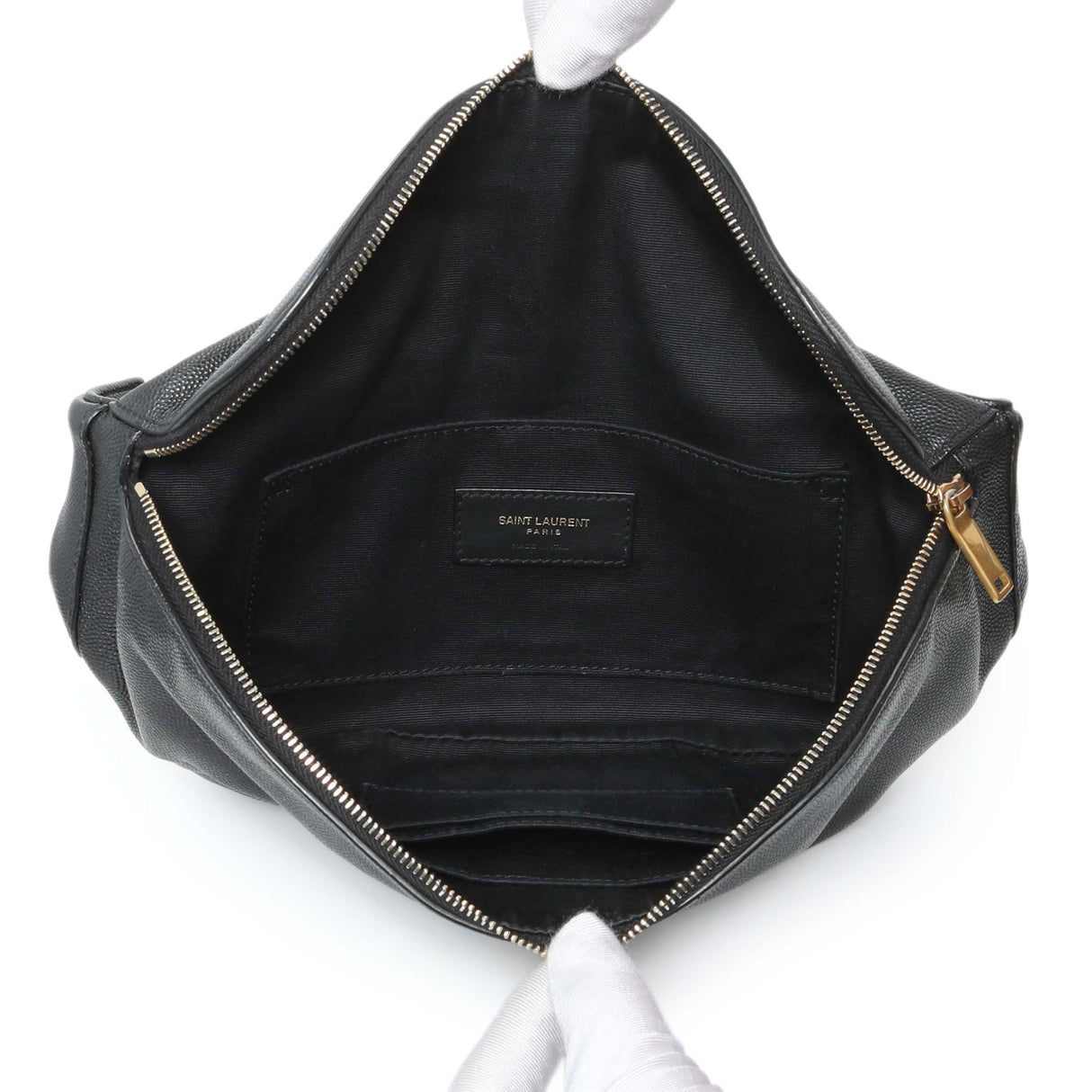 Saint Laurent Black Grain De Poudre Monogram Belt Bag Handbags Saint Laurent