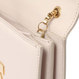 Salvatore Ferragamo Nude Calfskin Thalia Crossbody Bag