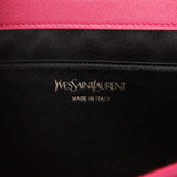 Saint Laurent Fuchsia Calfskin Monogram Large Belle De Jour Clutch Handbags Saint Laurent