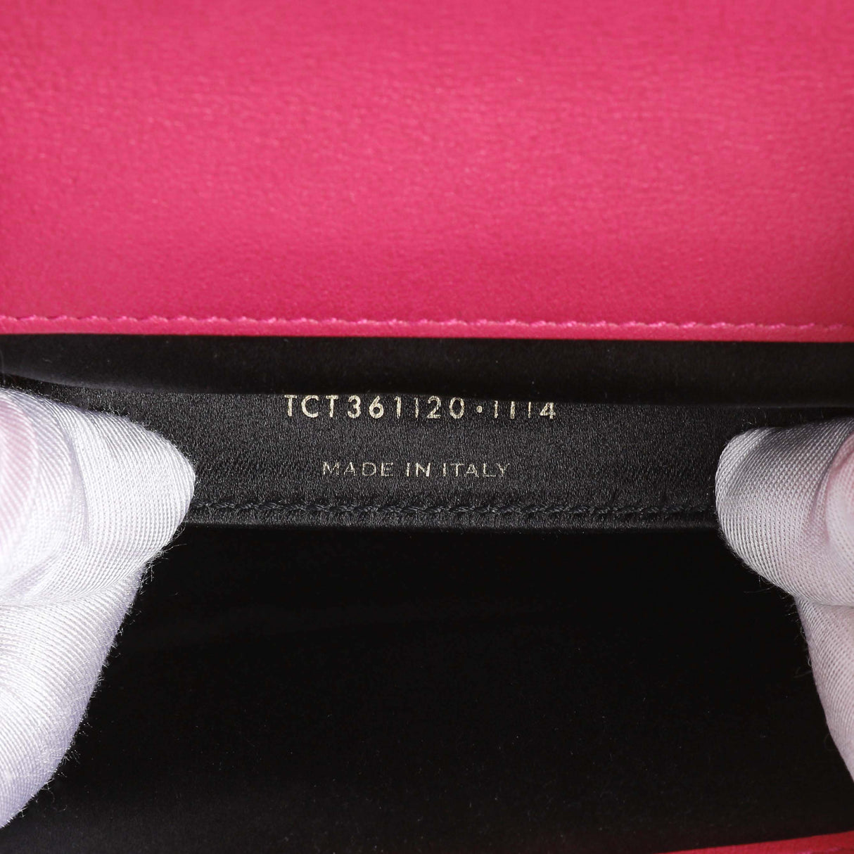 Saint Laurent Fuchsia Calfskin Monogram Large Belle De Jour Clutch Handbags Saint Laurent