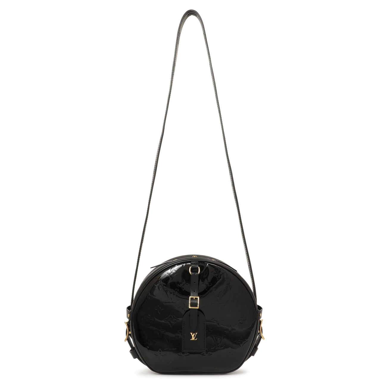 Louis vuitton black round bag sale