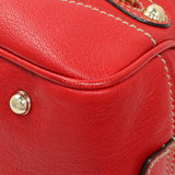Gucci Red Calfskin Capri Small Bowler Handbags Gucci