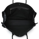 Saint Laurent Black Linen Calfskin Rive Gauche Tote Handbags Saint Laurent