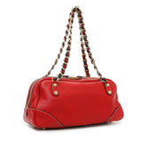 Gucci Red Calfskin Capri Small Bowler Handbags Gucci